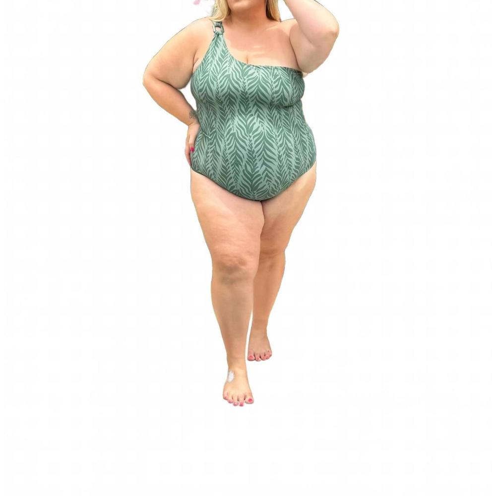 NEW ALICIA SWIM jodie coco one-piece swimsuit - plus in tropic waves